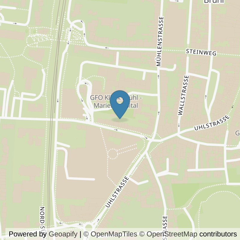 Map: location of Körperformen Brühl in Brühl