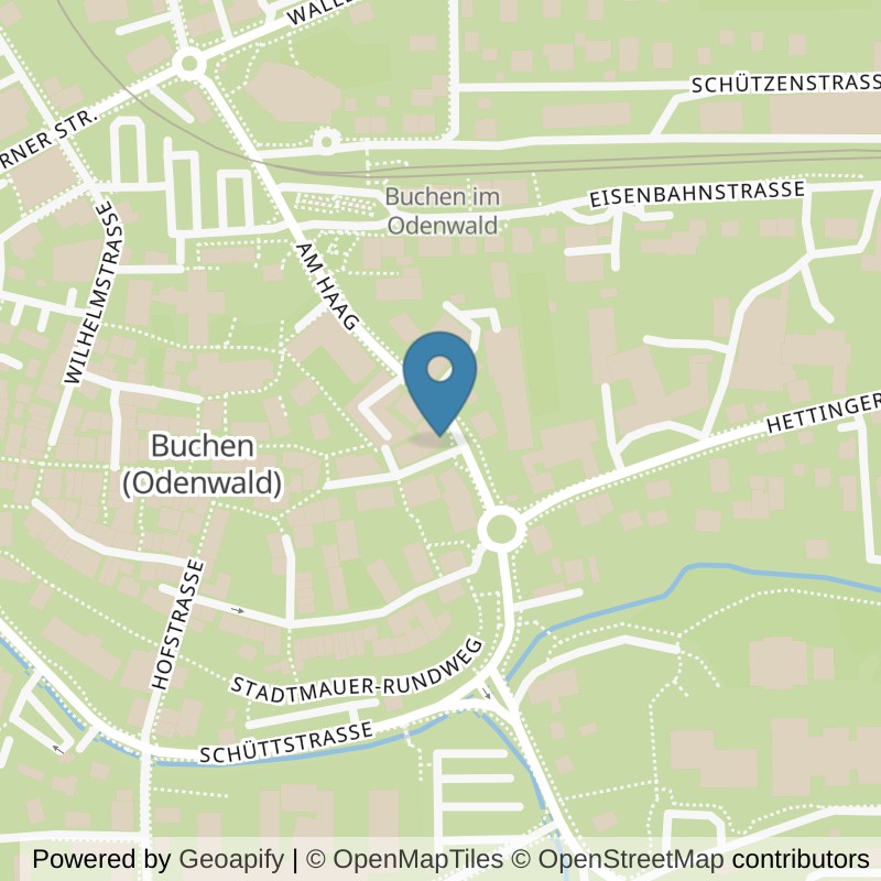 Map: location of Körperformen Buchen in Buchen (Odenwald)
