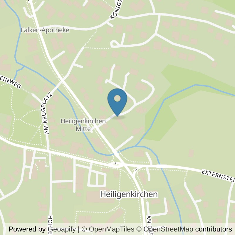 Map: location of Körperformen Detmold in Detmold