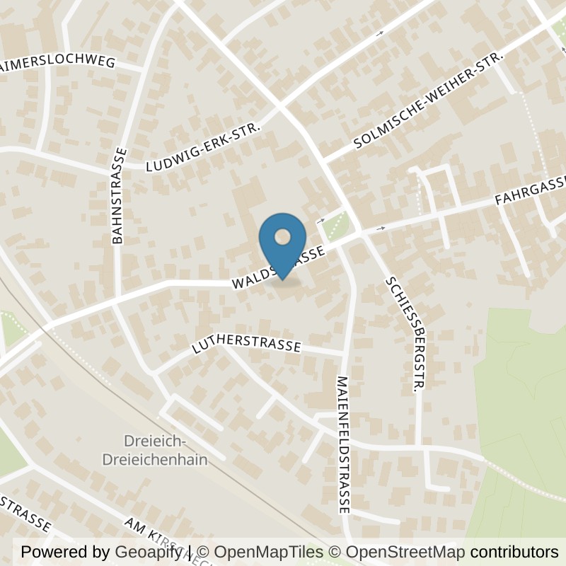 Map: location of Körperformen Dreieich in Dreieich