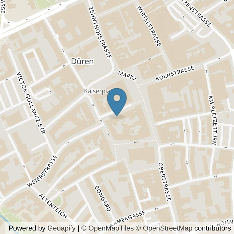 Map: location of Körperformen Düren in Düren