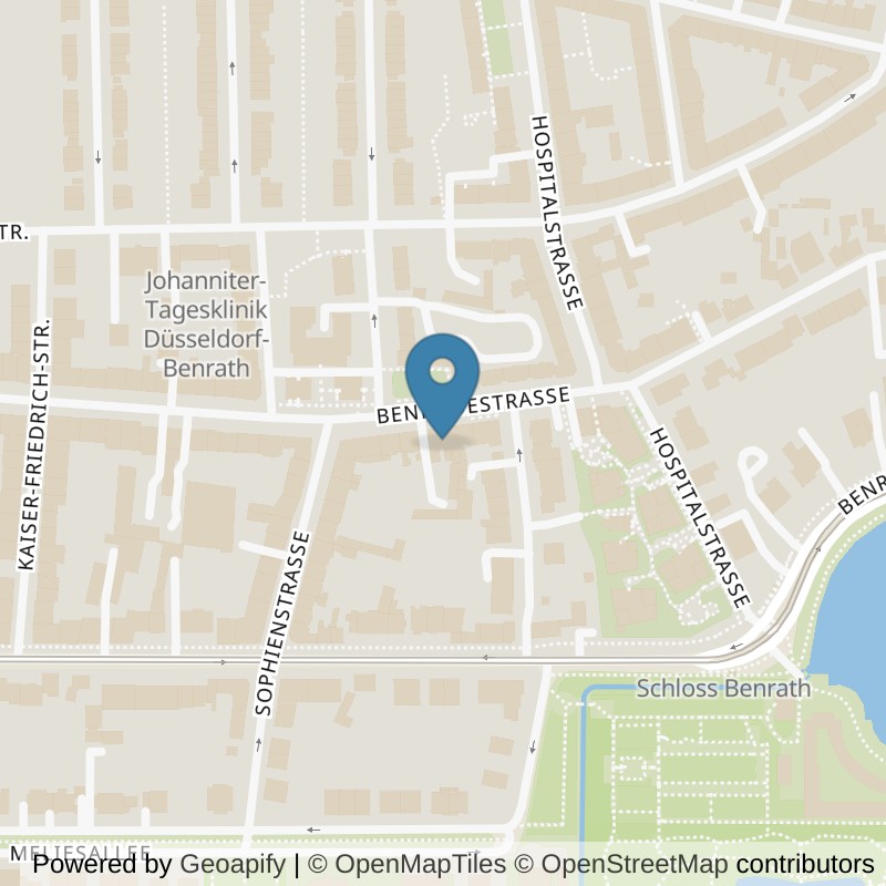Map: location of Körperformen Düsseldorf Benrath in Düsseldorf-Stadtbezirk 9
