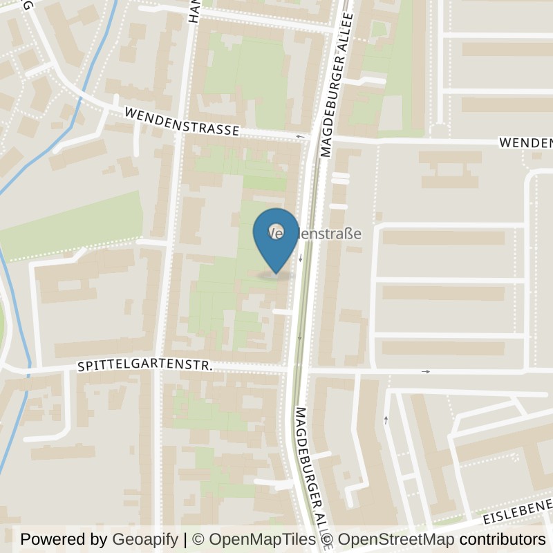 Map: location of Körperformen Erfurt Ilversgehofen in Erfurt-Ilversgehofen