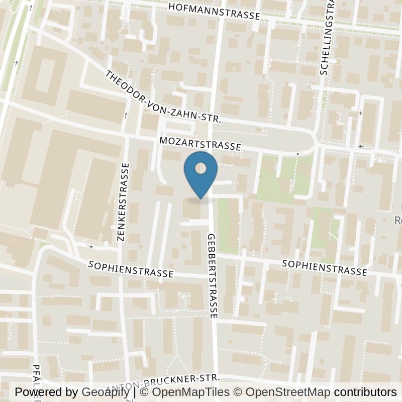 Map: location of Körperformen Erlangen in Erlangen