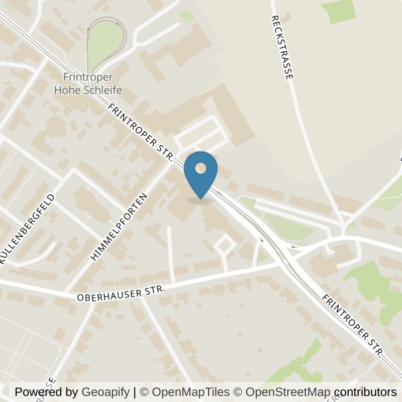 Map: location of Körperformen Essen Frintrop in Essen