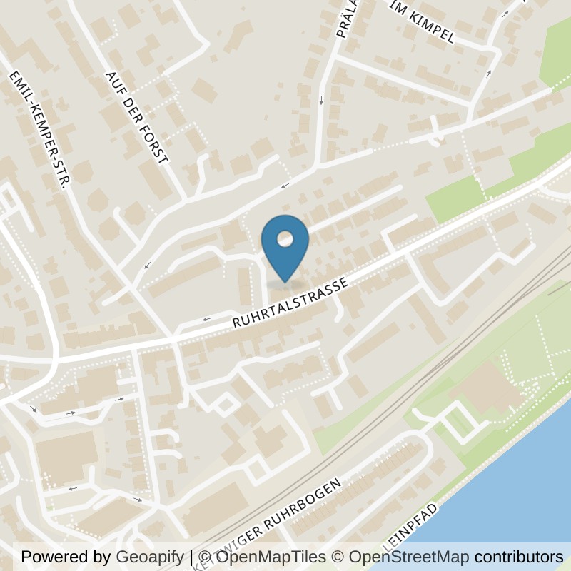 Map: location of Körperformen Essen Kettwig in Essen