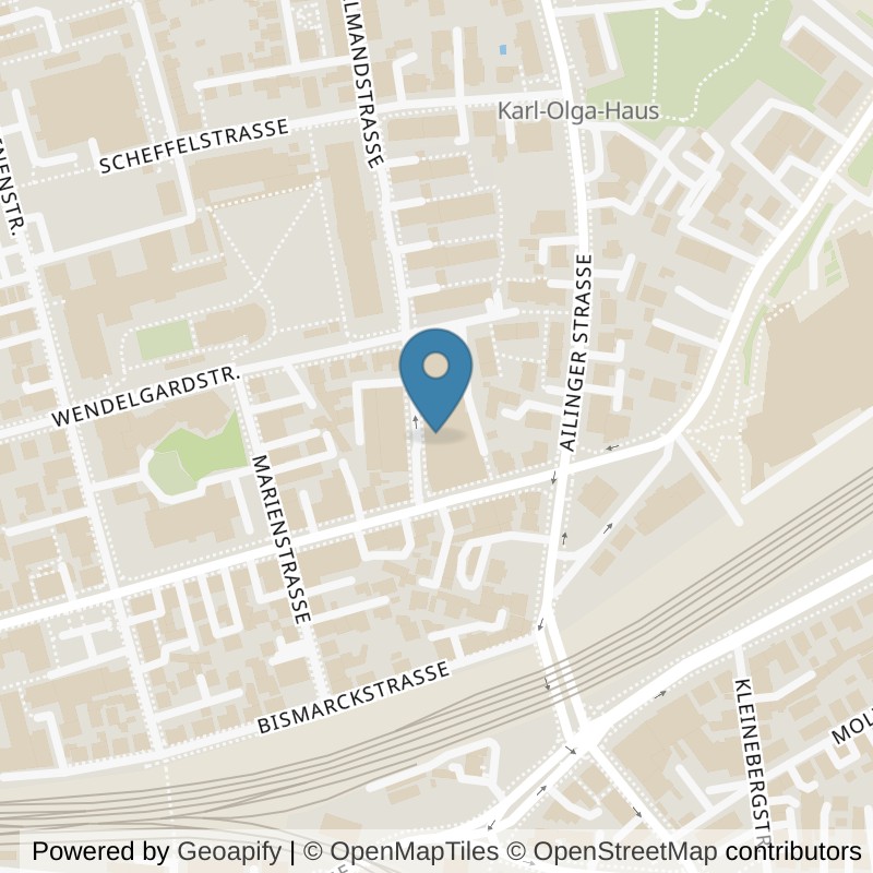 Map: location of Körperformen Friedrichshafen in Friedrichshafen