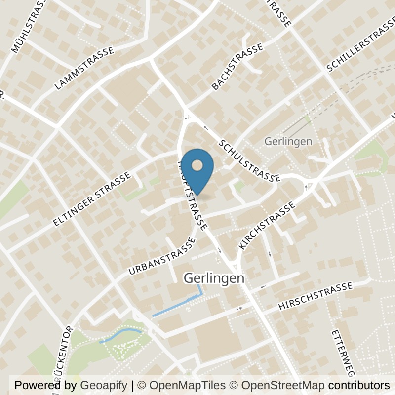 Map: location of Körperformen Gerlingen in Gerlingen