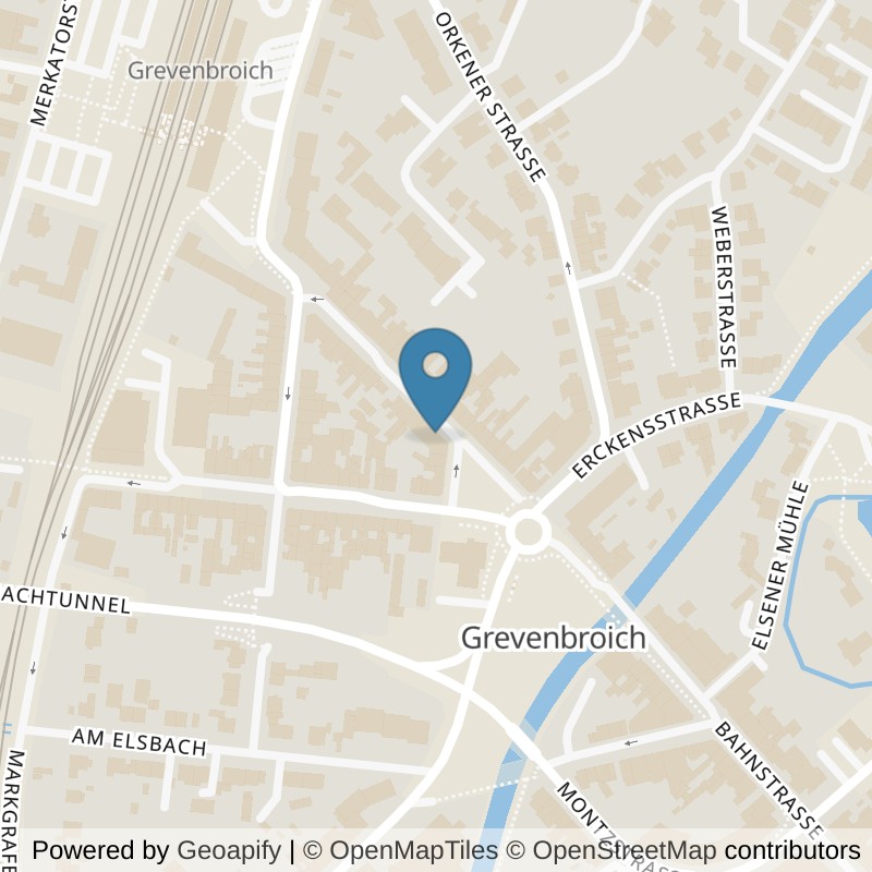 Map: location of Körperformen Grevenbroich in Grevenbroich