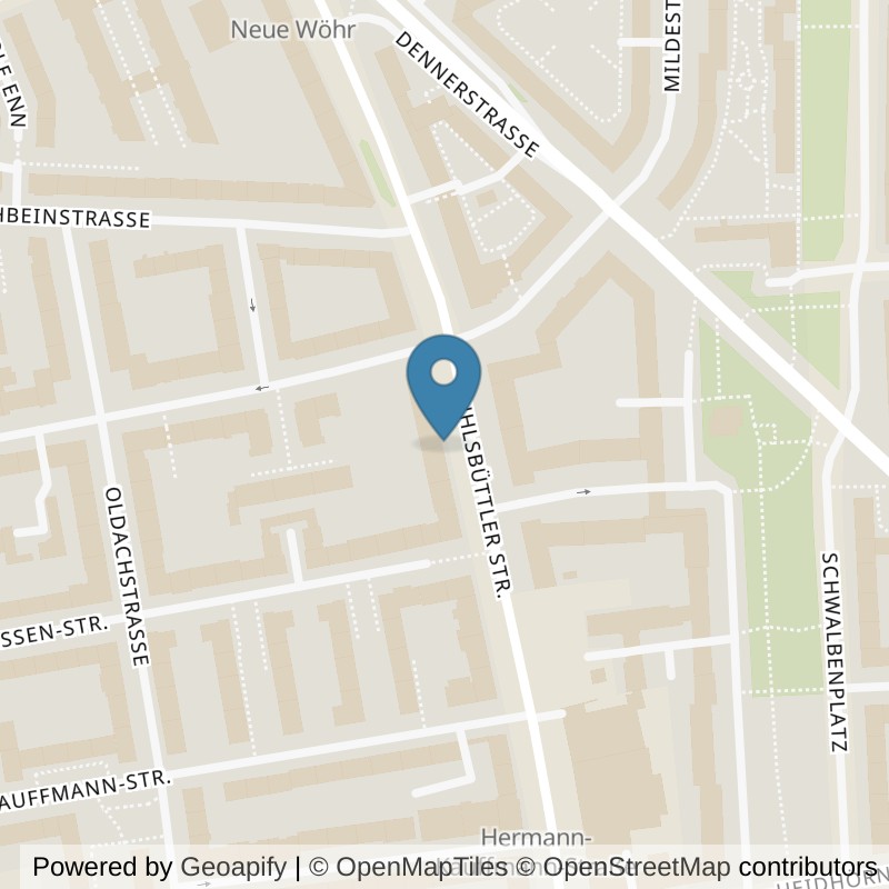 Map: location of Körperformen Hamburg Barmbek in Hamburg