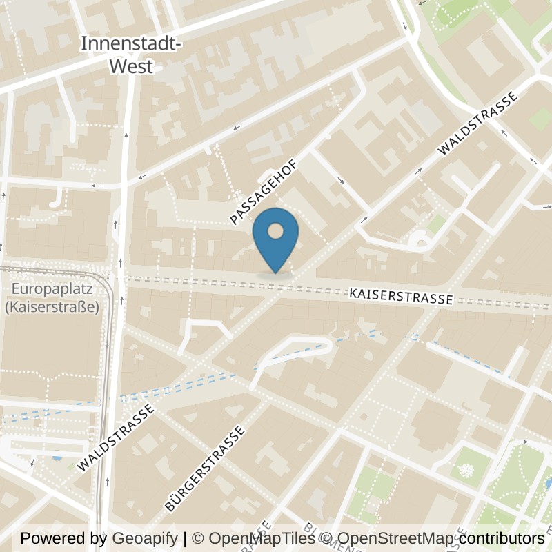 Map: location of Körperformen Karlsruhe in Karlsruhe