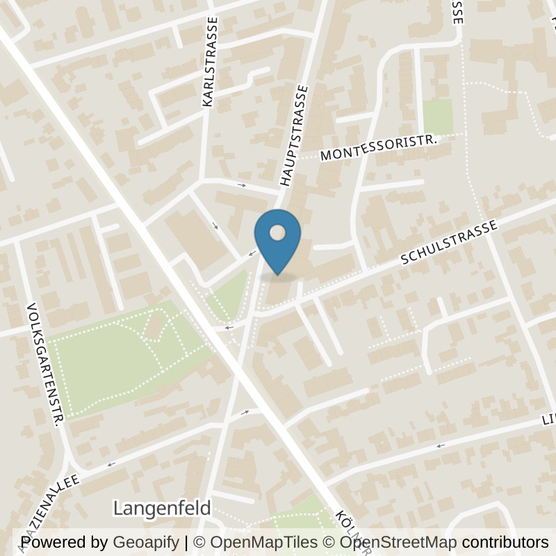 Map: location of Körperformen Langenfeld in Langenfeld