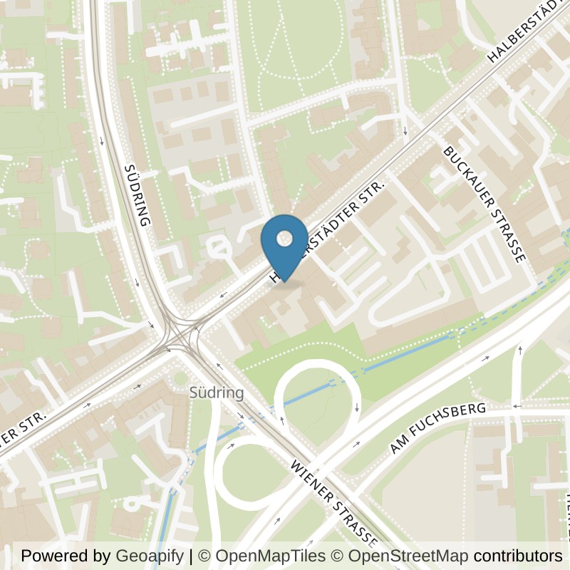 Map: location of Körperformen Magdeburg Sudenburg in Magdeburg