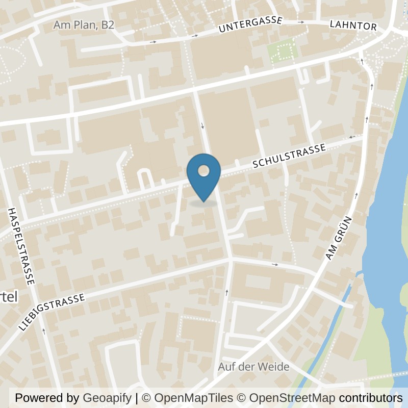 Map: location of Körperformen Marburg in Marburg
