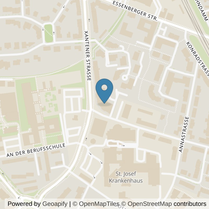 Map: location of Körperformen Moers in Moers
