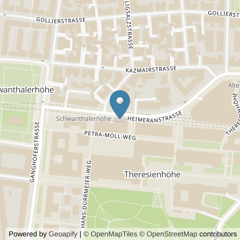 Map: location of Körperformen München Westend in München