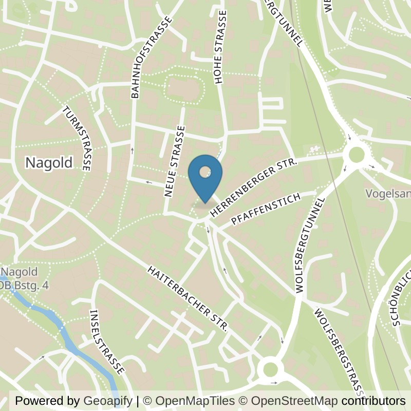 Map: location of Körperformen Nagold in Nagold
