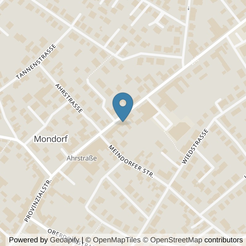 Map: location of Körperformen Niederkassel Mondorf in Niederkassel