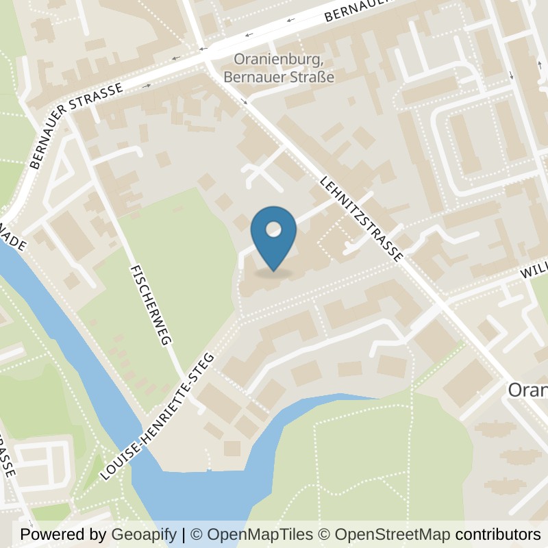 Map: location of Körperformen Oranienburg in Oranienburg