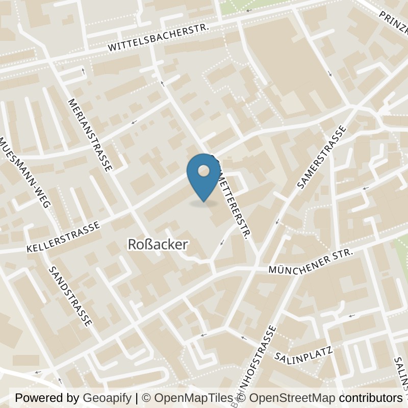 Map: location of Körperformen Rosenheim in Rosenheim