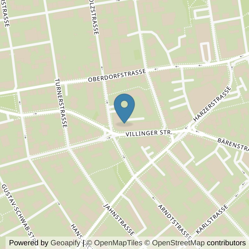 Map: location of Körperformen Schwenningen in Villingen - Schwenningen