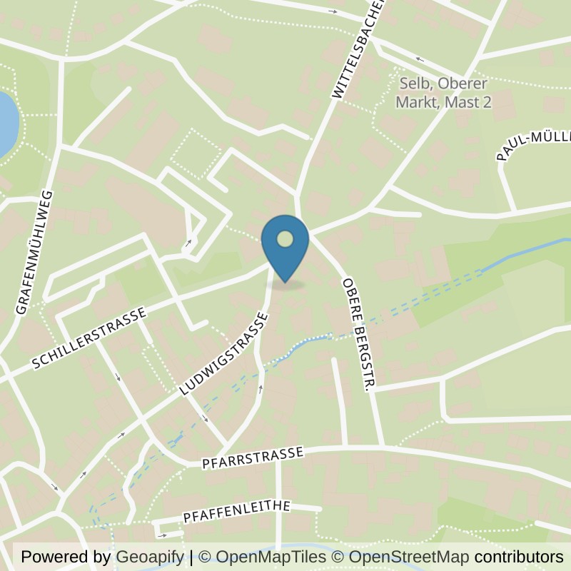 Map: location of Körperformen Selb in Selb