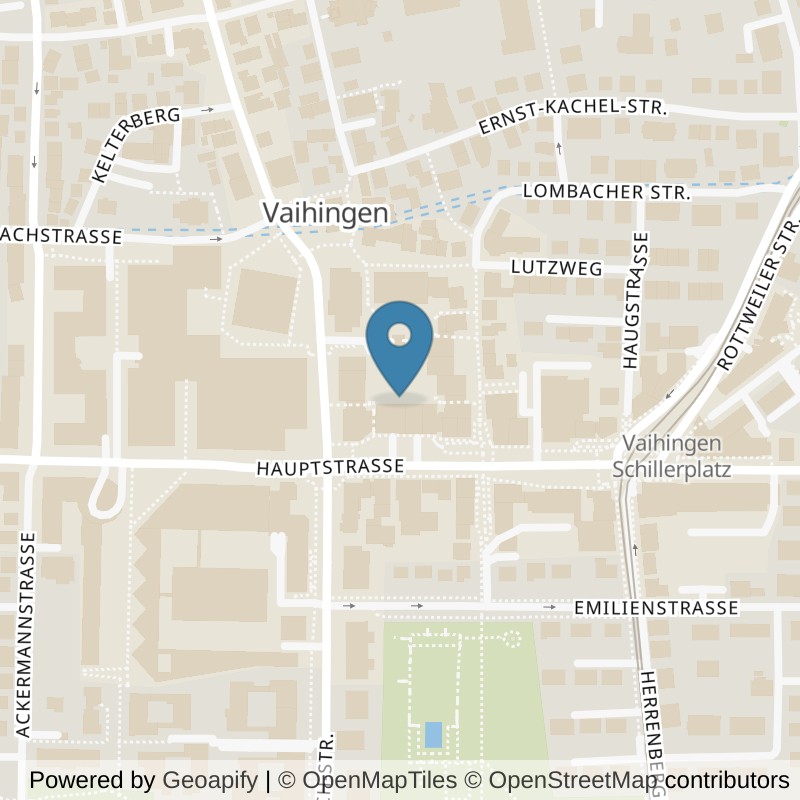 Map: location of Körperformen Stuttgart-Vaihingen in Stuttgart