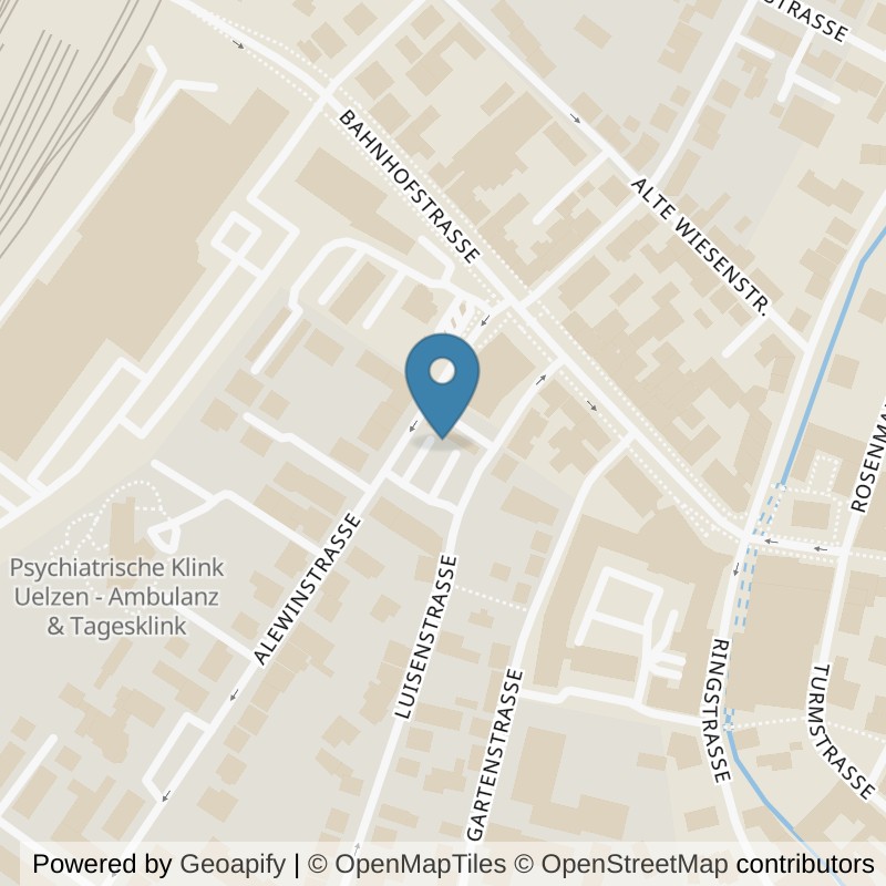 Map: location of Körperformen Uelzen in Uelzen