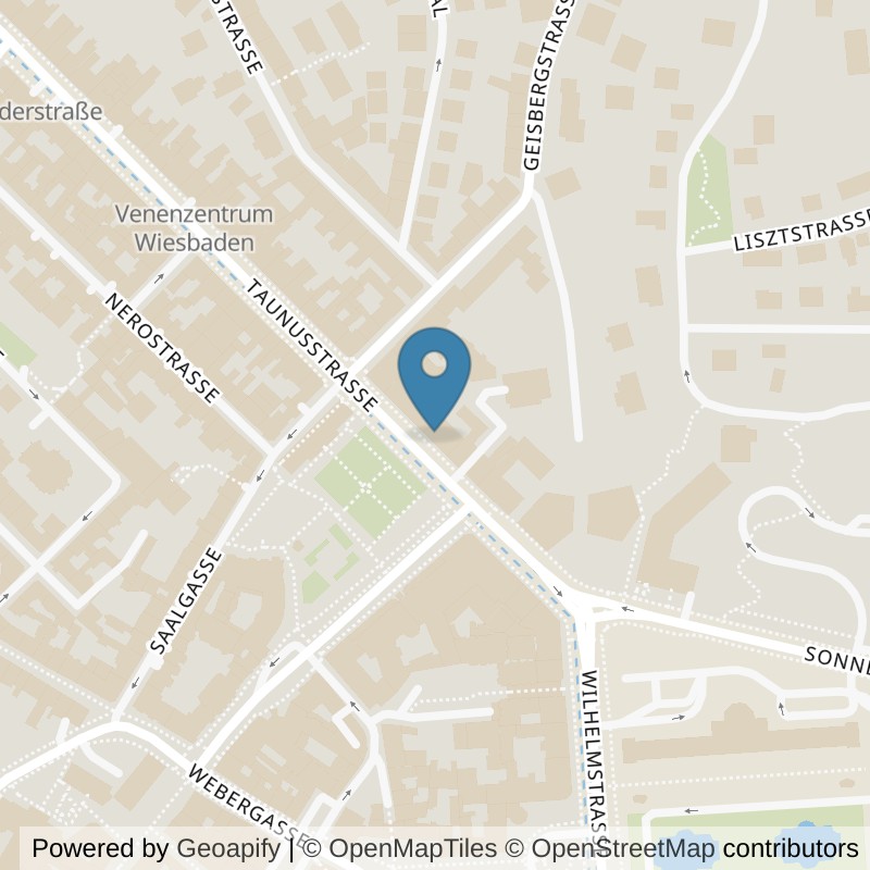 Map: location of Körperformen Wiesbaden Zentrum in Wiesbaden