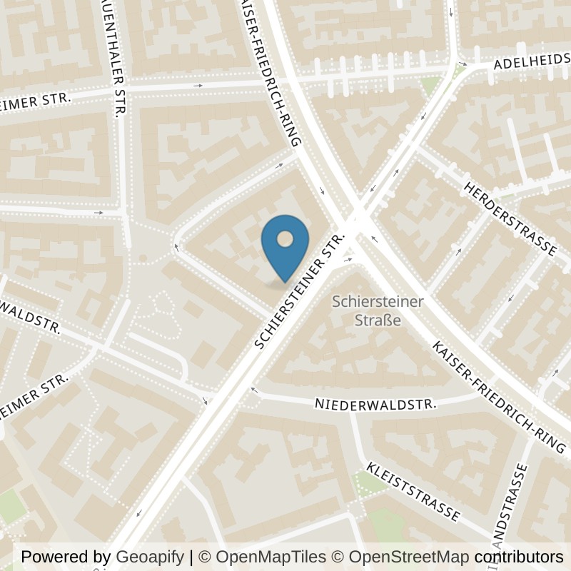 Map: location of Körperformen Wiesbaden Südwest in Wiesbaden