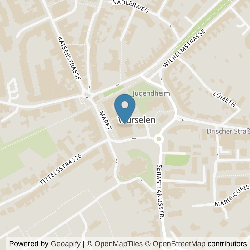 Map: location of Körperformen Würselen in Würselen