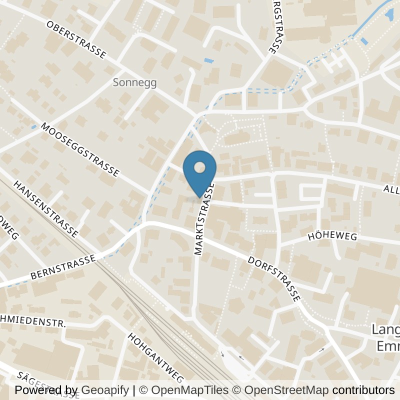Map: location of Kraftkeller Langnau i.E in Langnau im Emmental