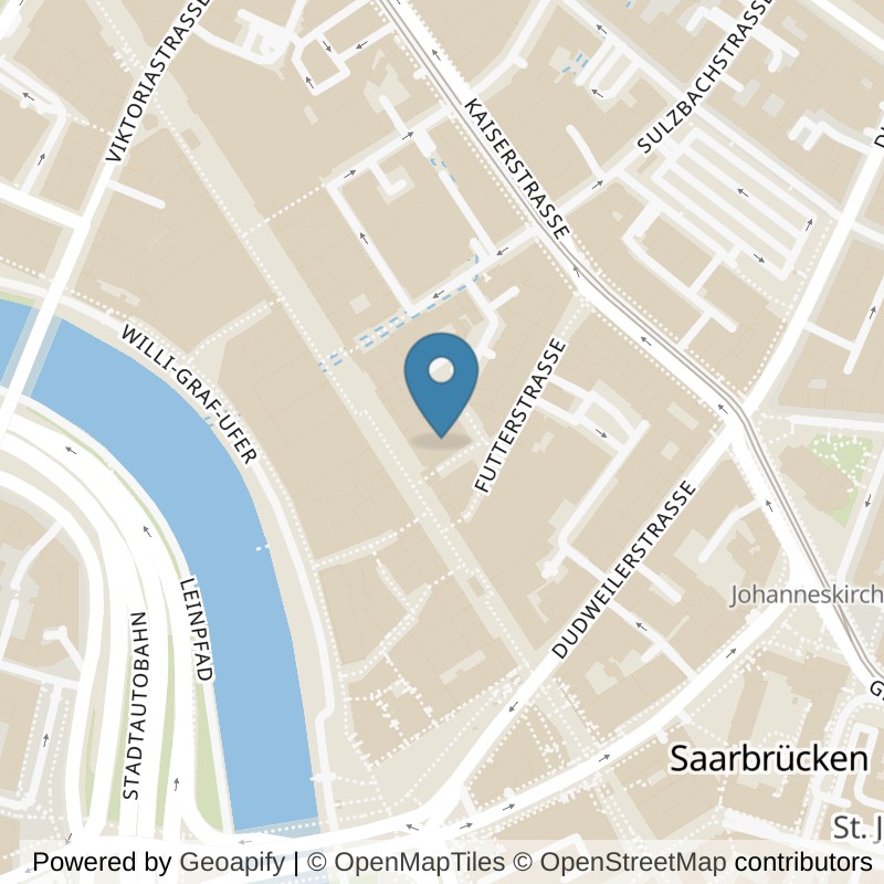 Map: location of Kraftwerk Black Label in Saarbrücken