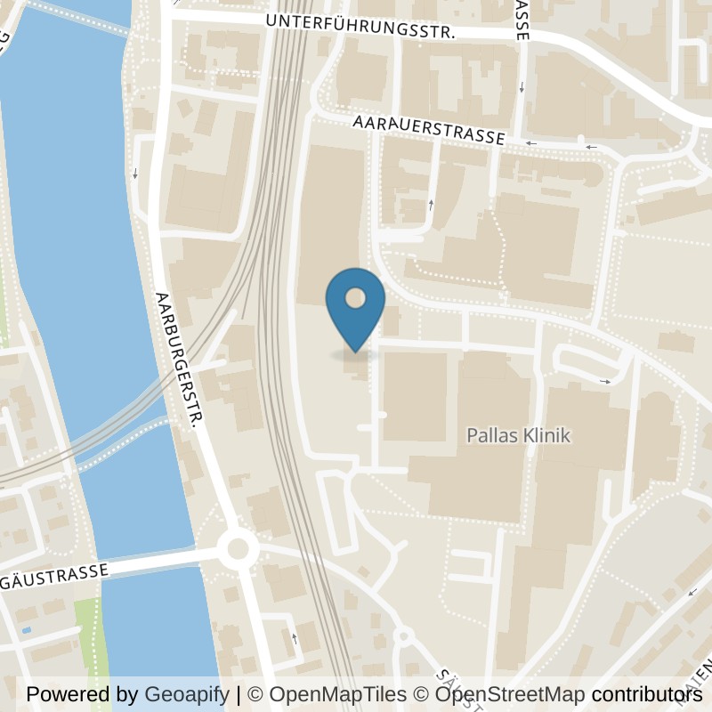Map: location of Kraftwerk Fitnesscenter in Olten