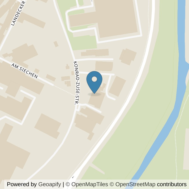 Map: location of Kraftwerk Fitnessclub Bad-Hersfeld in Bad Hersfeld