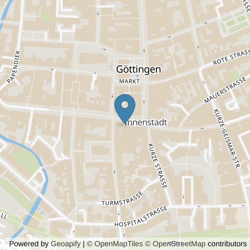 Map: location of Kraftwerk Fitnessclub Göttingen in Göttingen