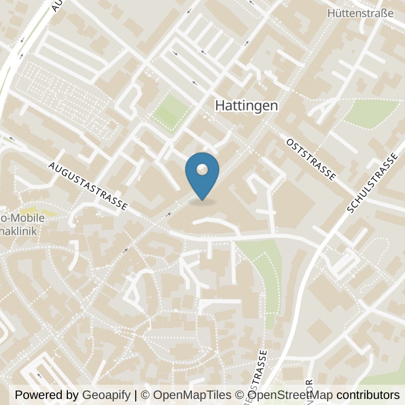 Map: location of Kraftwerk Fitnessclub Hattingen in Hattingen