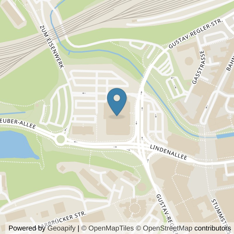 Map: location of Kraftwerk Fitnessclub Neunkirchen in Neunkirchen