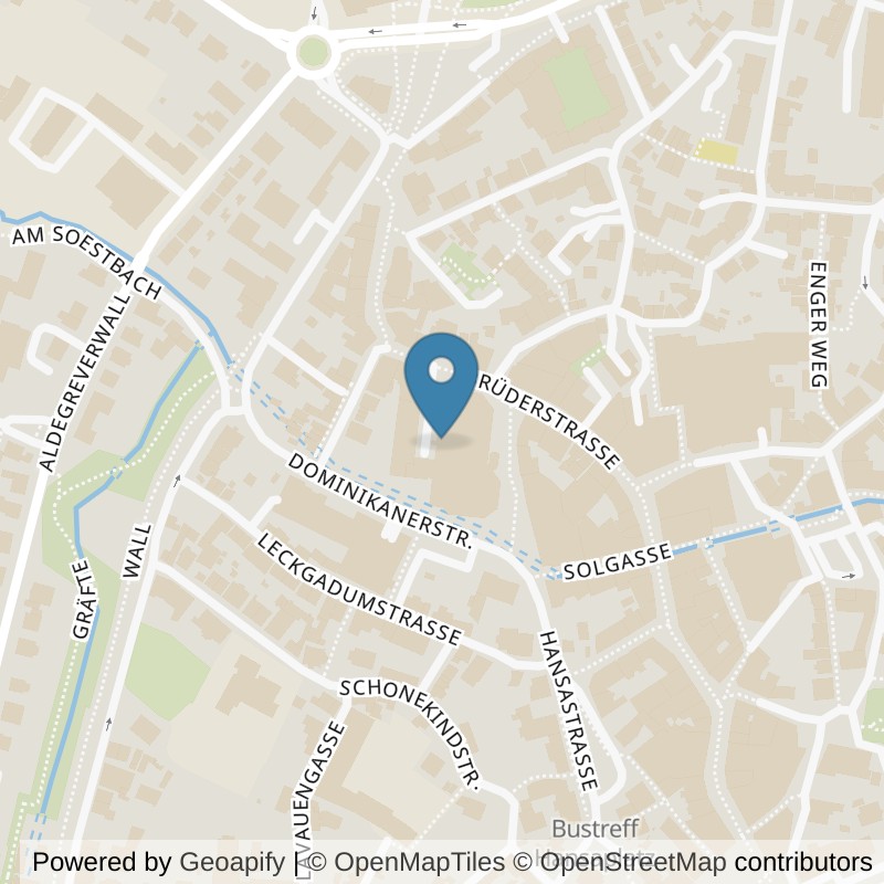 Map: location of KRAFTWERK Fitnessclub Soest in Soest