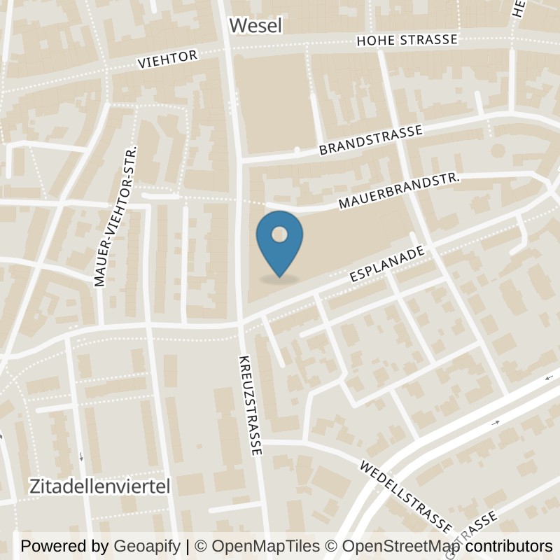 Map: location of Kraftwerk Fitnessclub Wesel in Wesel