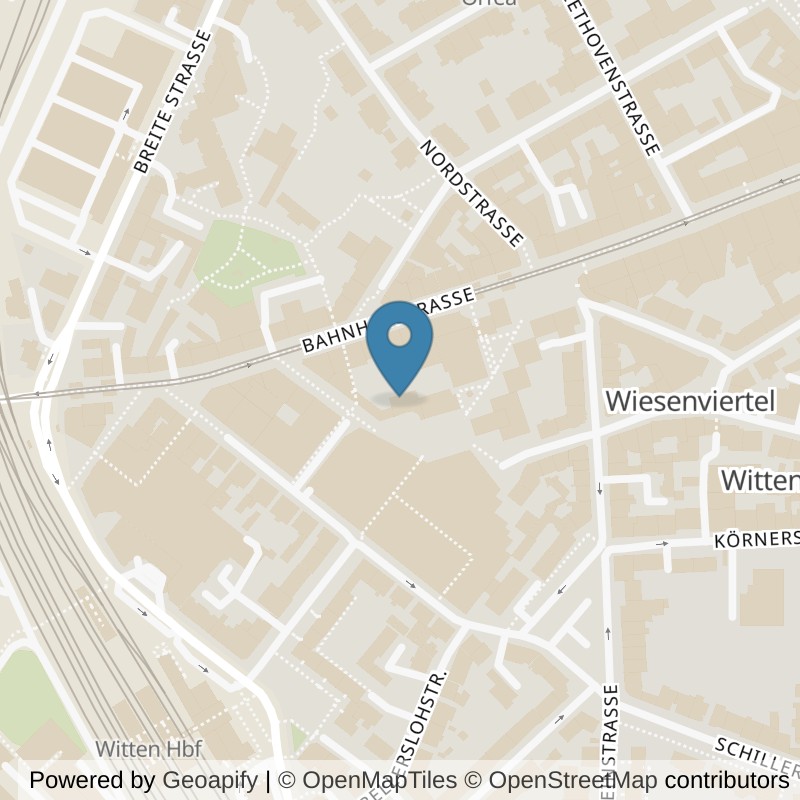 Map: location of Kraftwerk Fitnessclub Witten in Witten