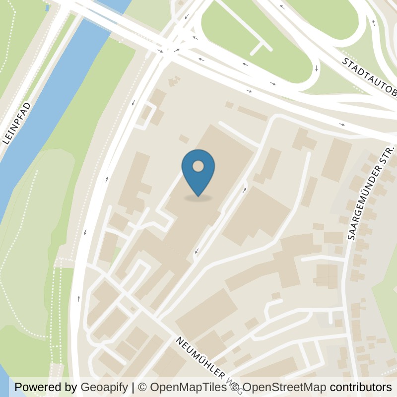 Map: location of Kraftwerk Saarbrücken in Saarbrücken