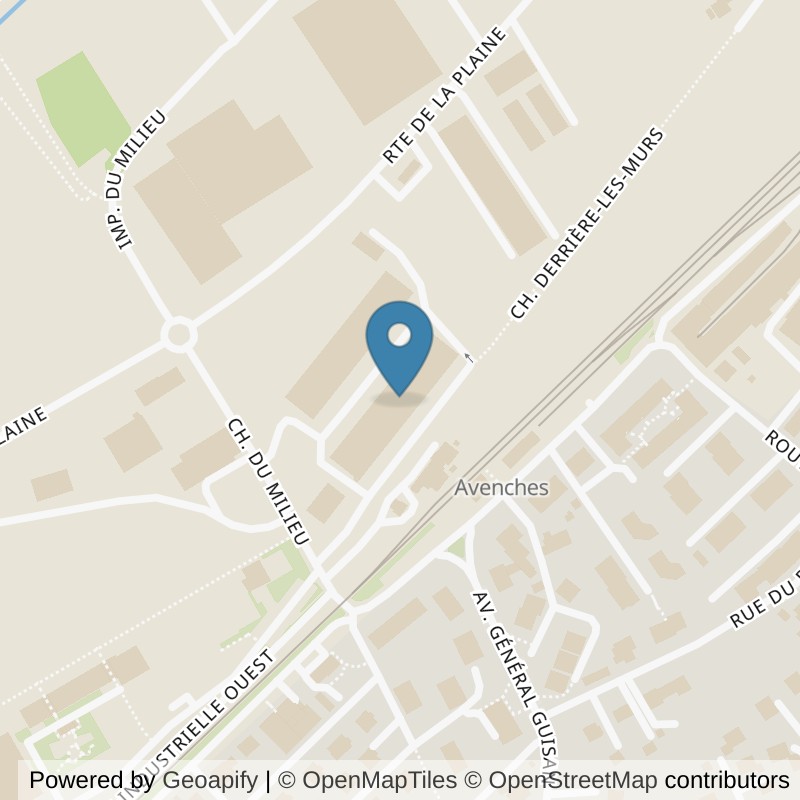 Map: location of L'Usine Fitness 23 in Avenches