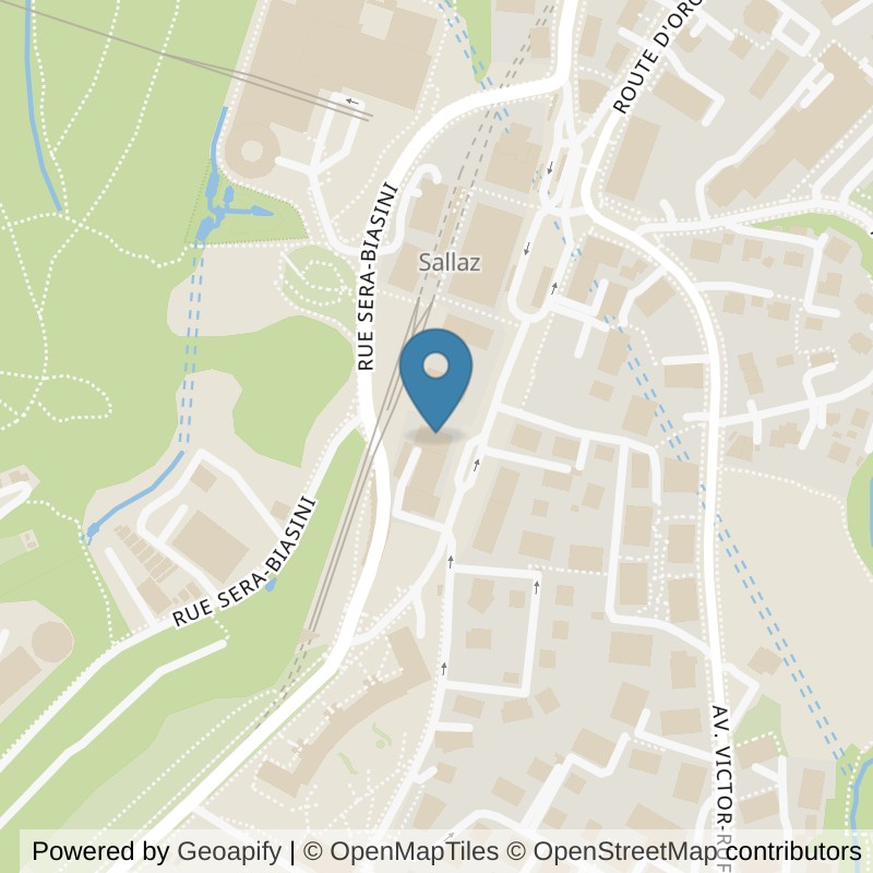 Map: location of La Salle Lausanne Centre d’entraînement in Lausanne
