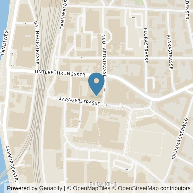 Map: location of Lady Fitness Factory Olten in Olten
