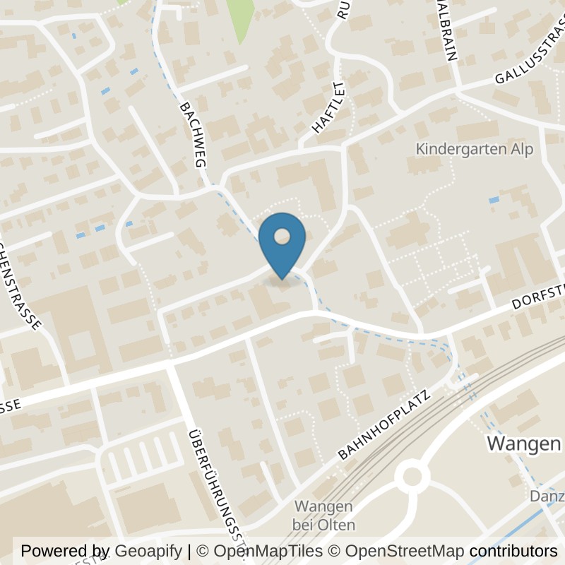 Map: location of Lady Fitness Factory Wangen bei Olten in Wangen bei Olten