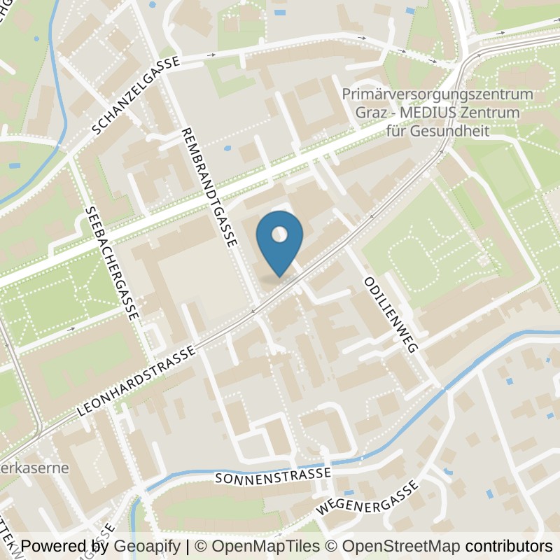 Map: location of LadyFit Graz-St.Leonhard in Graz