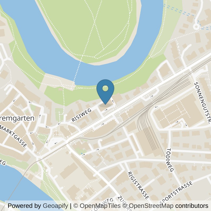 Map: location of Ladyfitness Bremgarten - Fitnesscenter in Bremgarten
