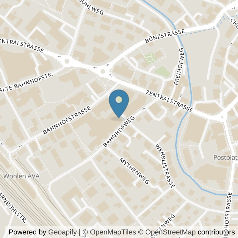 Map: location of Ladygym Wohlen in Wohlen
