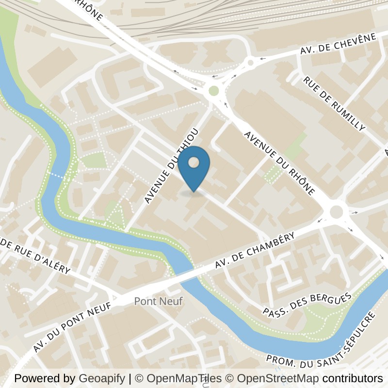 Map: location of L'Appart Fitness Annecy Centre in Annecy
